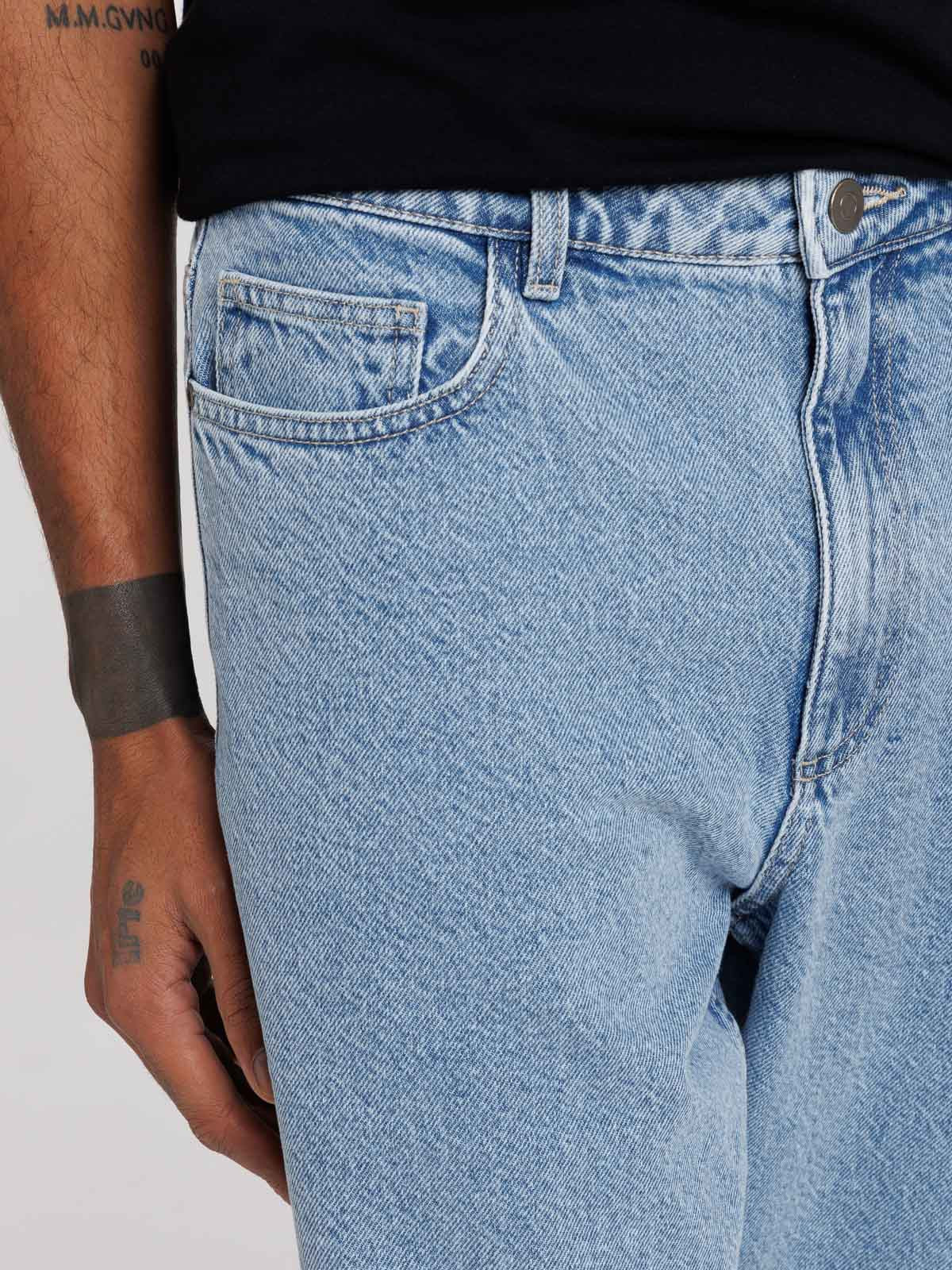 Jean coupe relaxed double stone homme