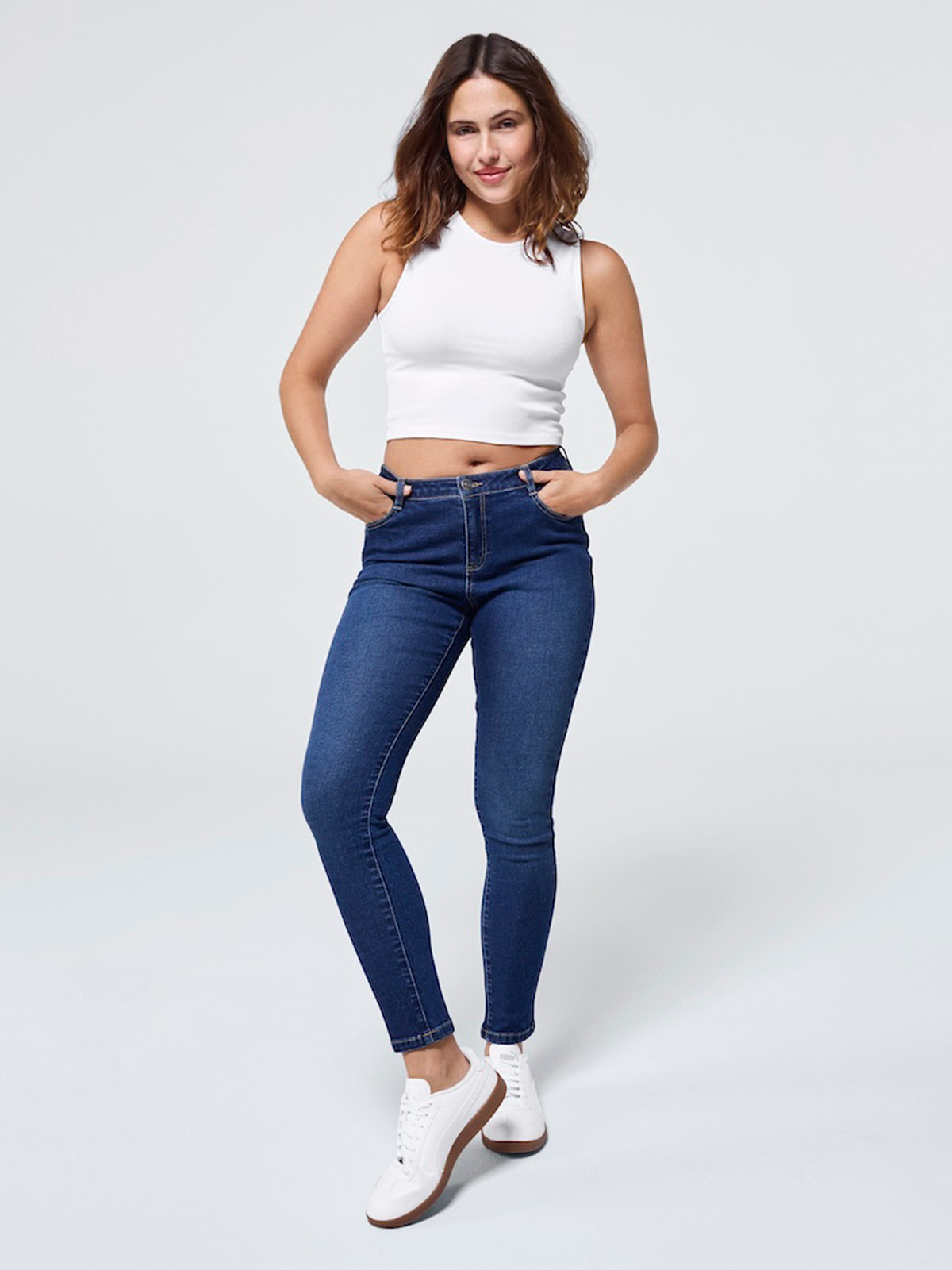 Jean push up skinny brut femme