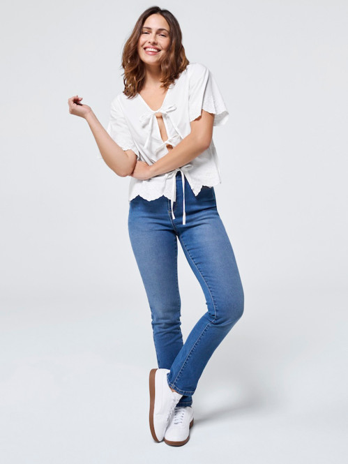 Jean bootcut stone femme