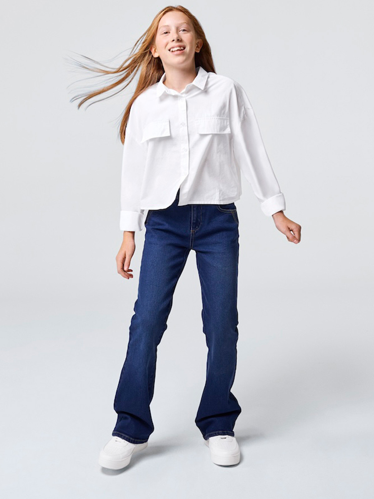 Jean flare brut fille (XXS-M)