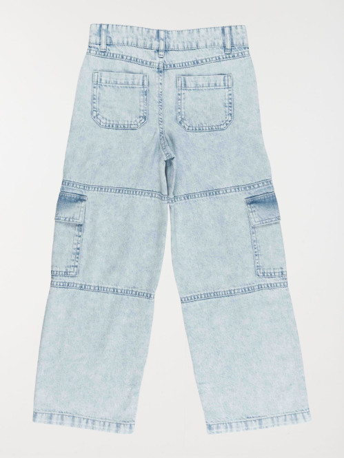 Jean cargo large fille (3-12A)