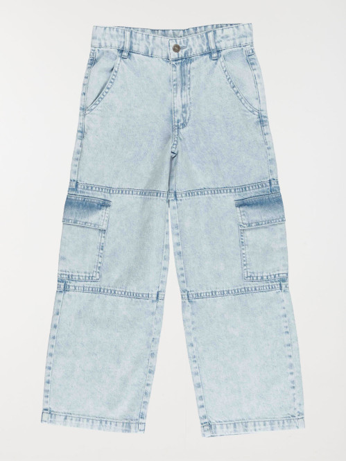 Jean cargo large fille (3-12A)