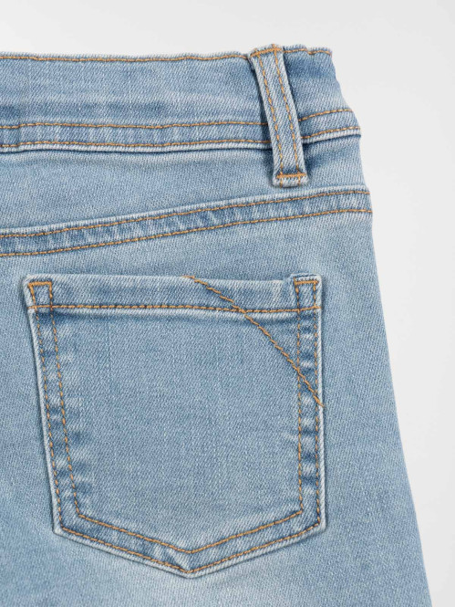 Jean fille coloris bleached...