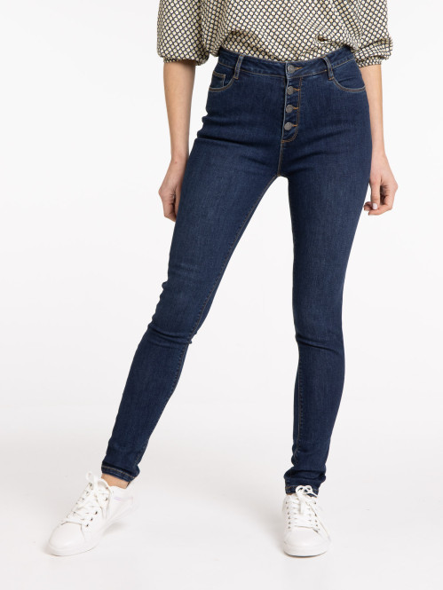 Jean brut taille haute...