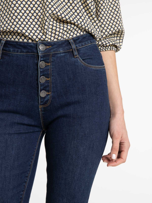 Jean brut taille haute...