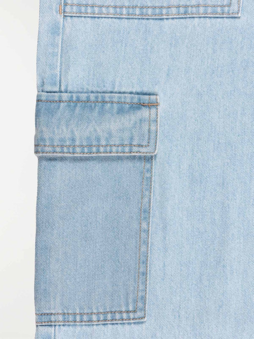 Jean wide leg bleached...