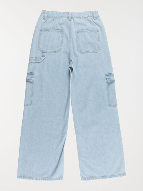 Jean wide leg bleached...