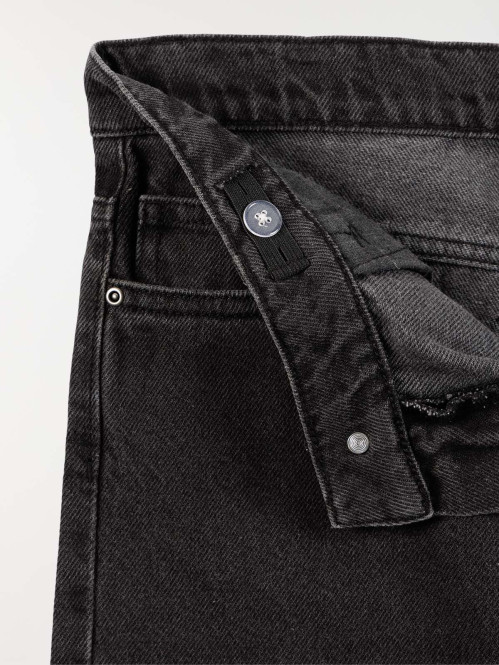 Jean relaxed noir bleach...