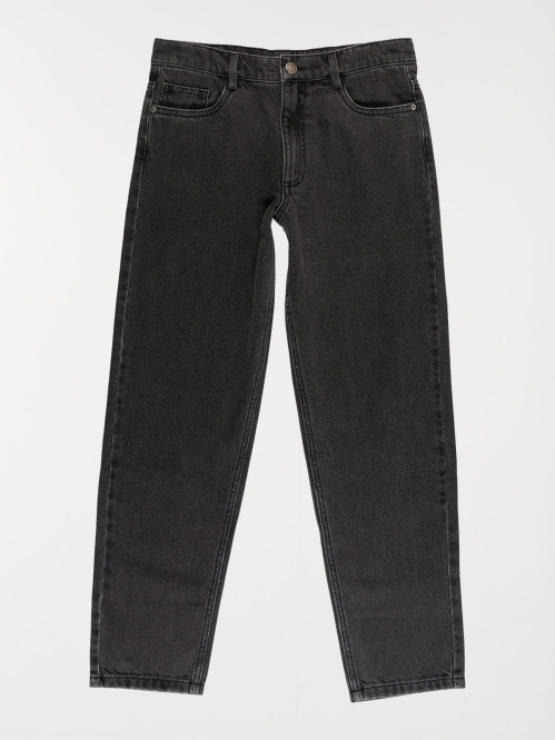 Jean relaxed noir bleach...