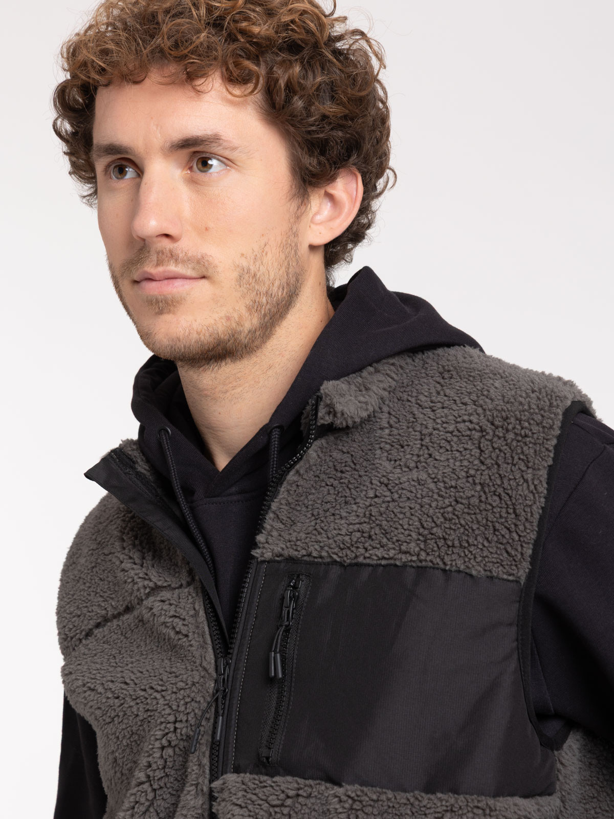 Veste col montant sans manches homme Veste col montant sans manches homme