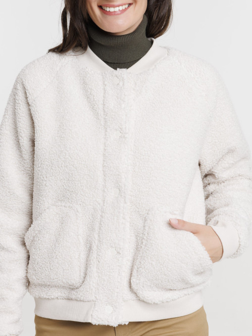 Veste teddy maille...