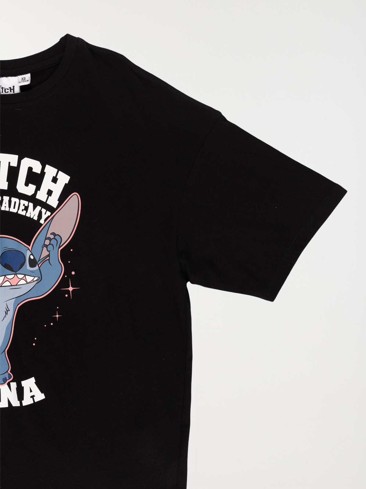 Tee-shirt Stitch noir fille (XXS-M)