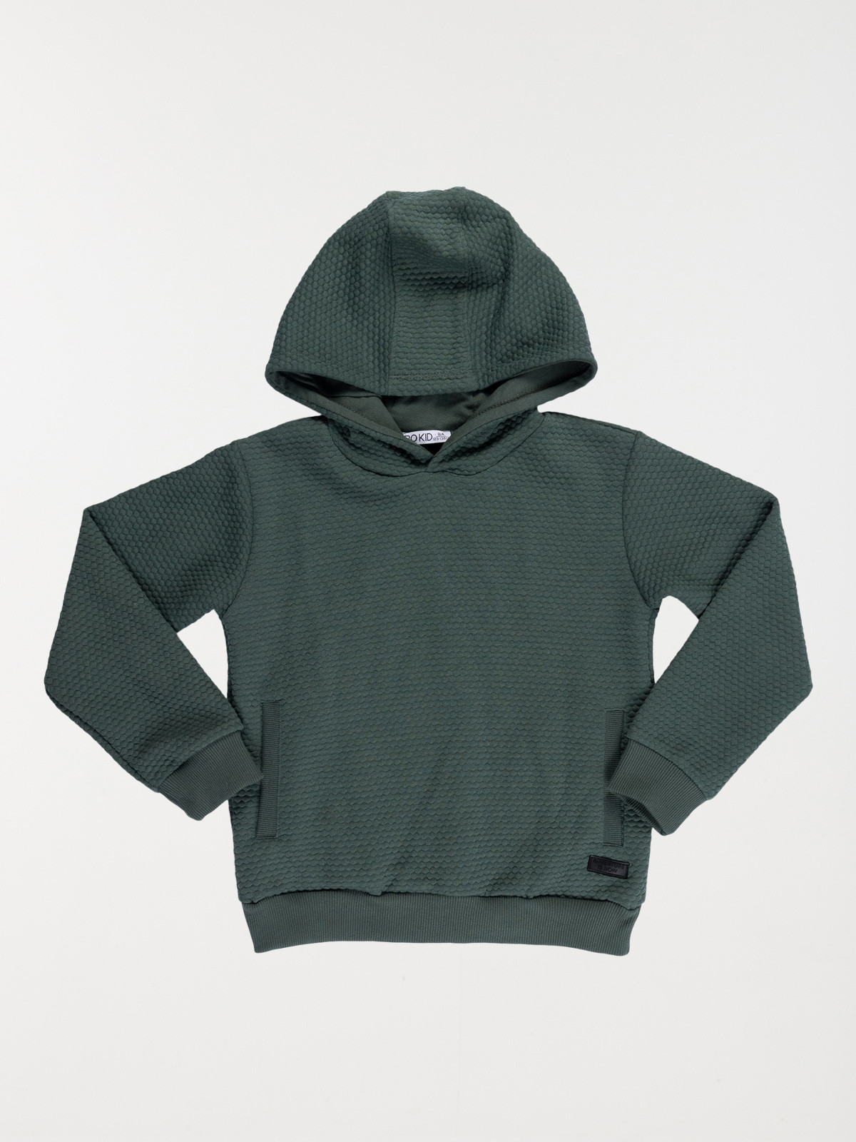 Sweat capuche vert foncé garçon (3-12A)