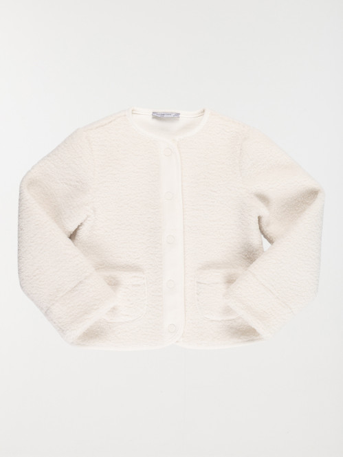 Veste boutonnée sherpa...