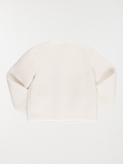 Veste boutonnée sherpa...