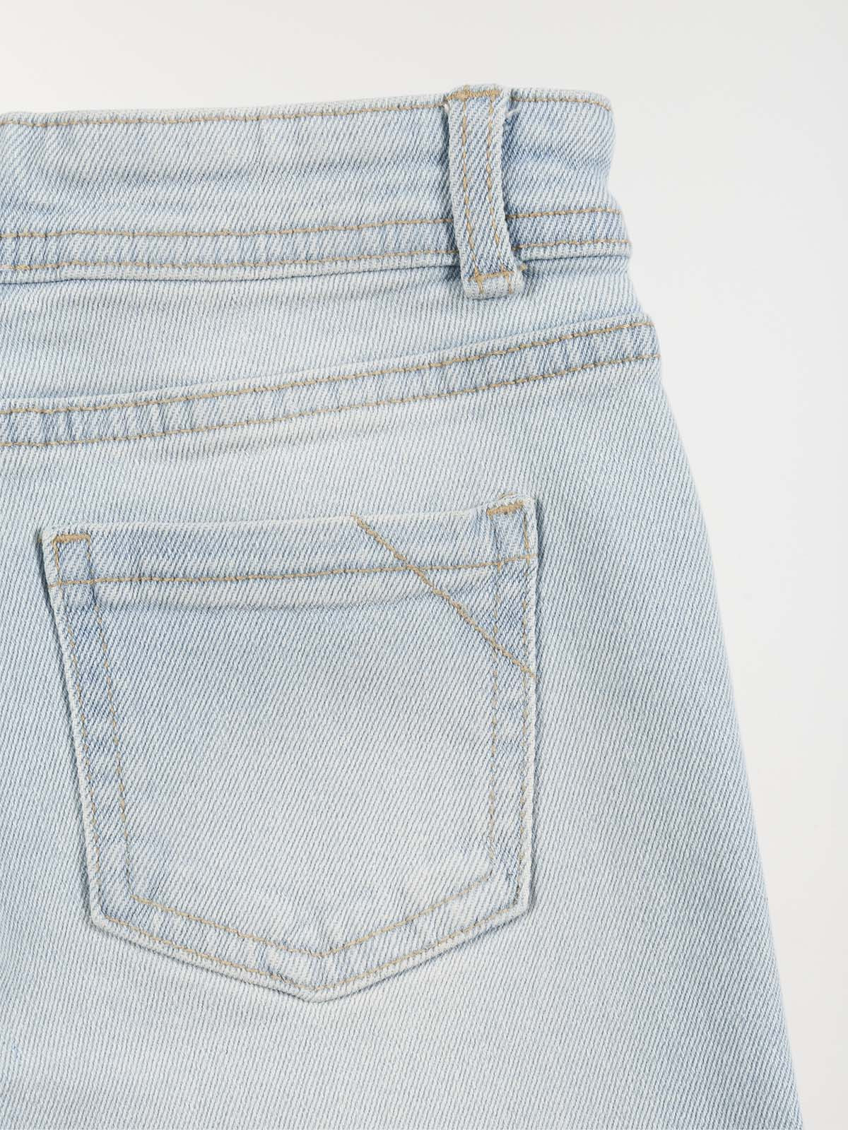 Jean wide leg bleached fille (3-12A) Jean wide leg bleached fille (3-12A)