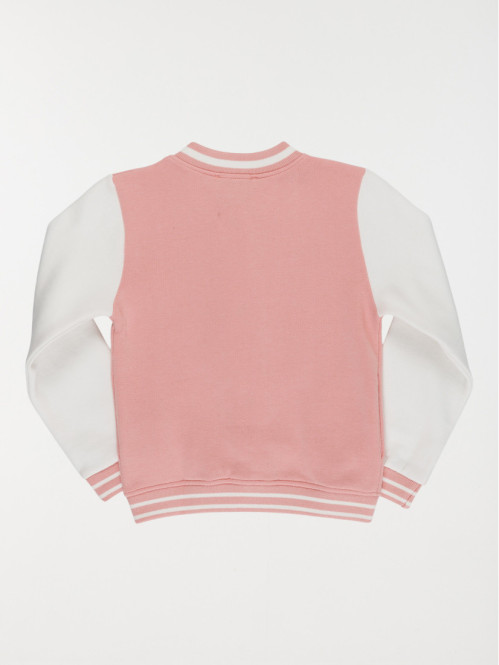 Sweat bomber bicolore fille (3-12A)