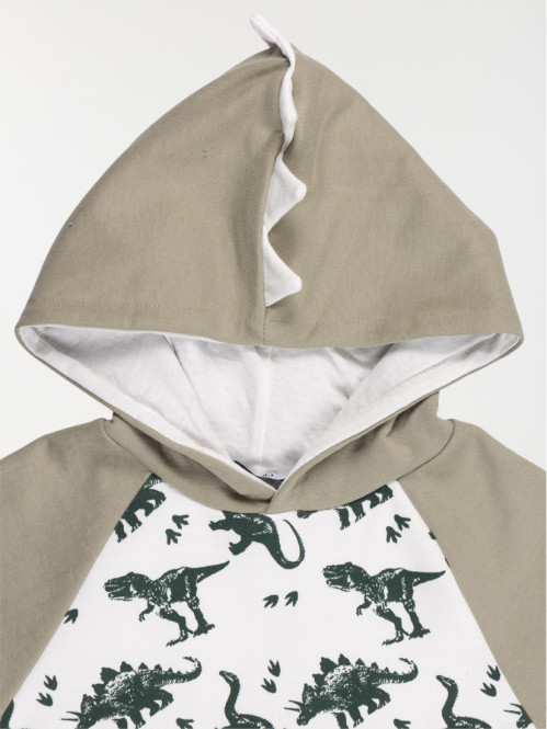 Sweat capuche dinosaures...
