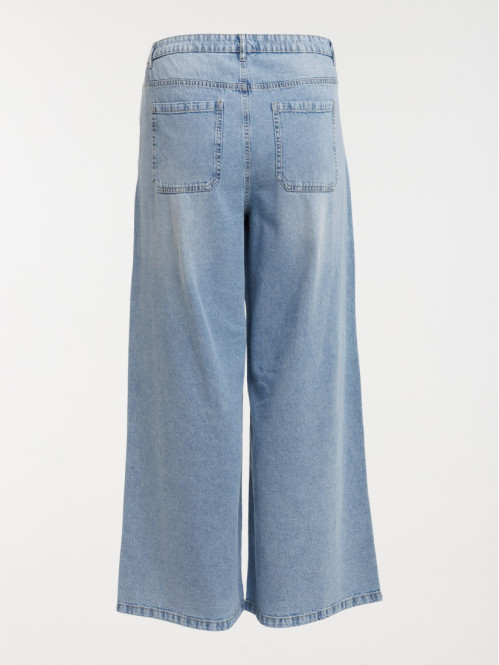 Jean wide leg grande taille femme