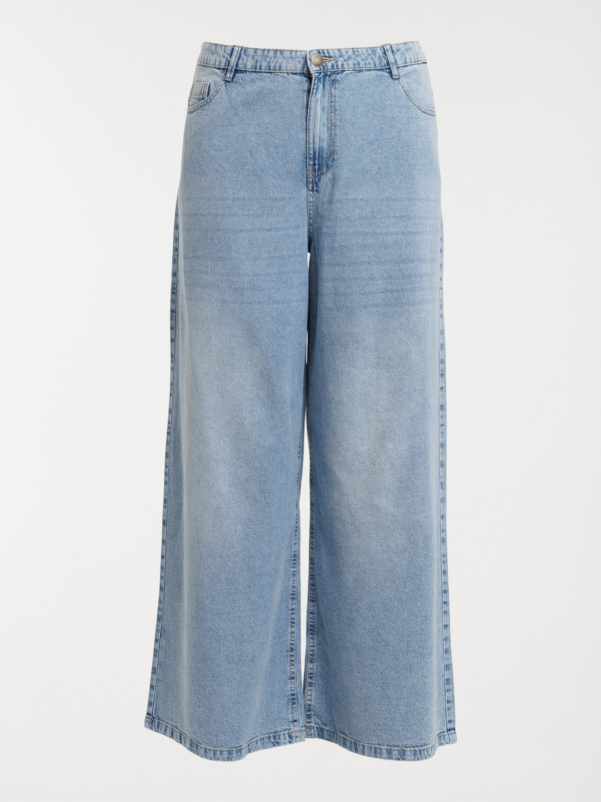 Jean wide leg grande taille femme