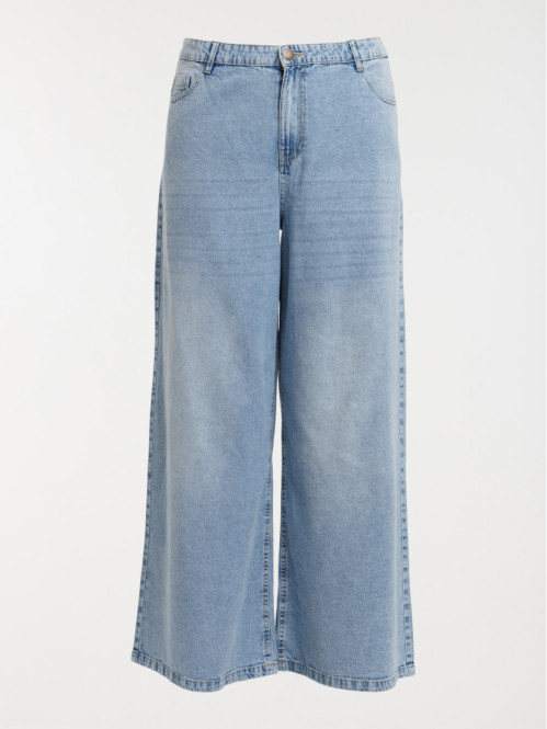 Jean wide leg grande taille femme