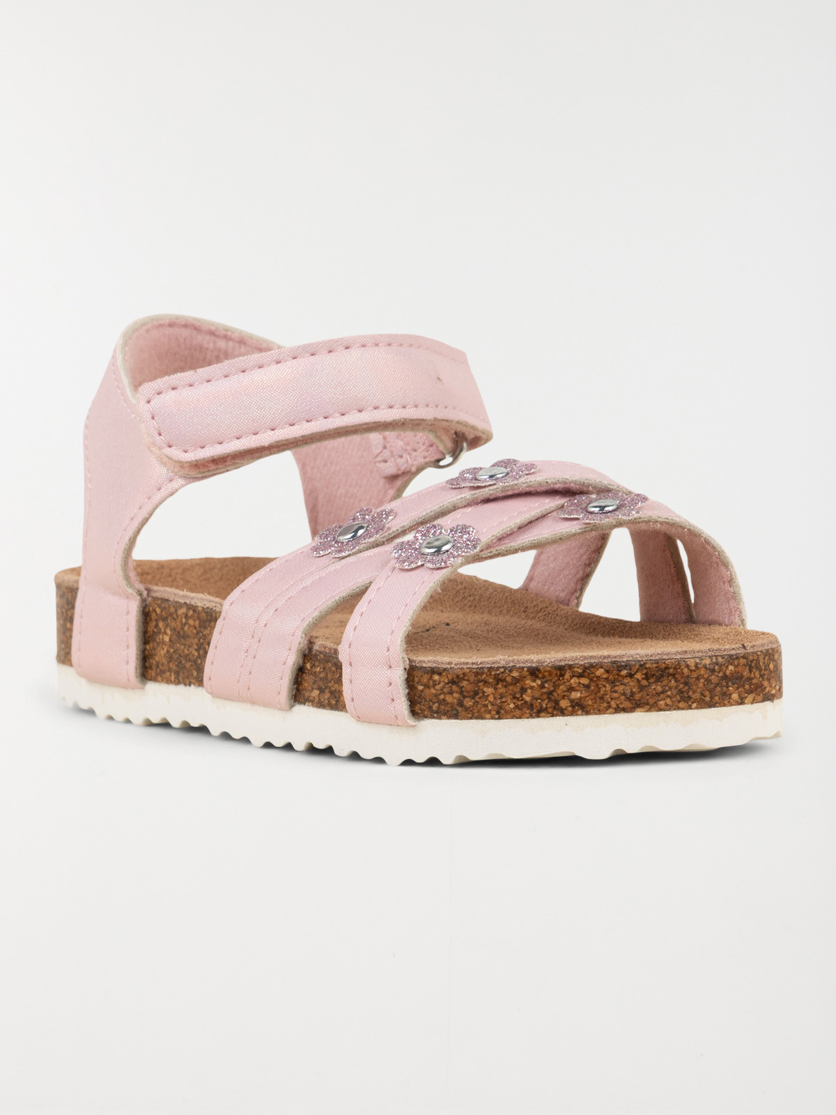 Sandales roses fleurs fille (24-30)