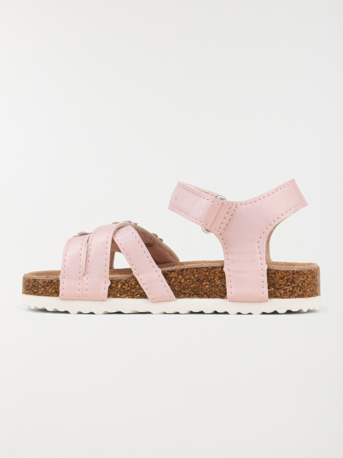 Sandales roses fleurs fille (24-30)