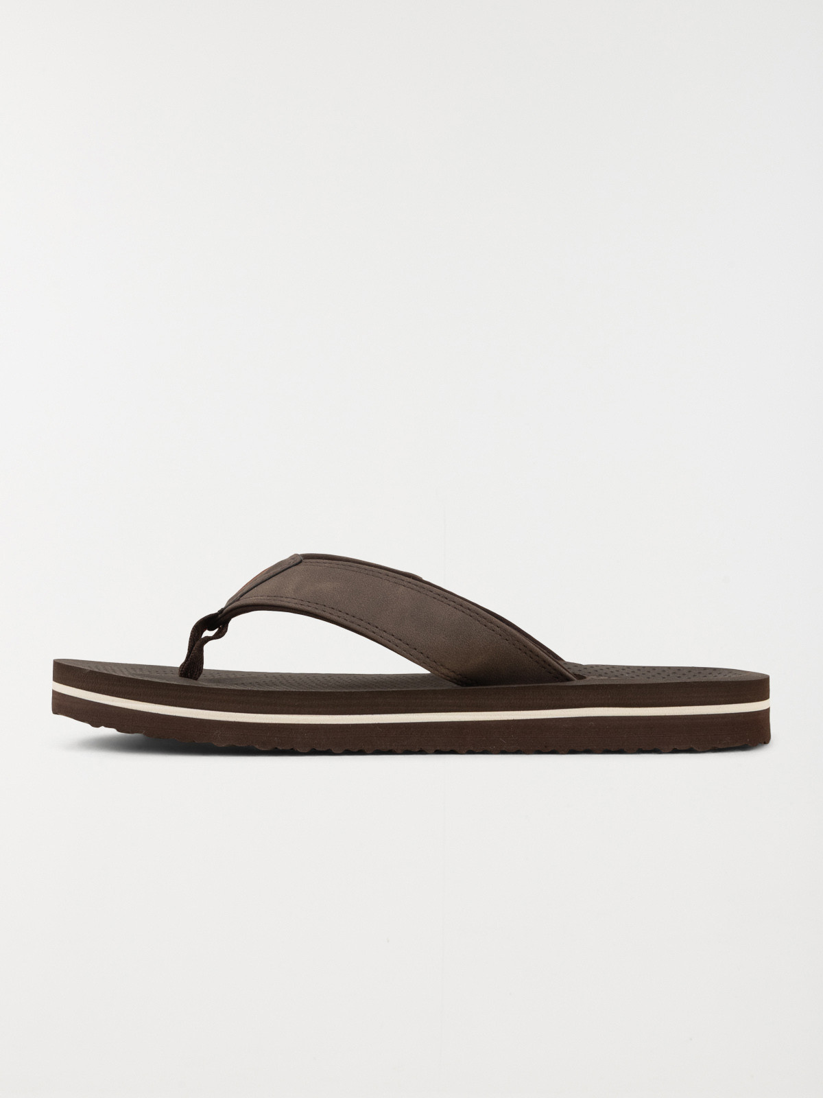 Tongs couleur marron homme (41-46)