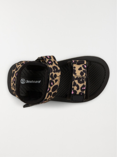 Sandale de plage léopard...