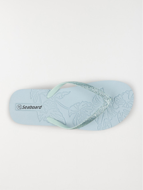 Tong motif fleur tropicale...