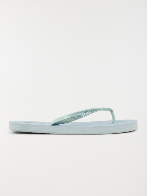 Tong motif fleur tropicale...