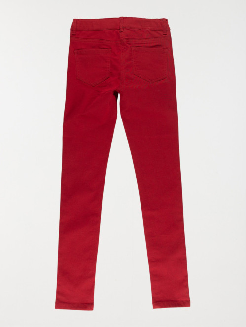 Pantalon skinny bordeaux...