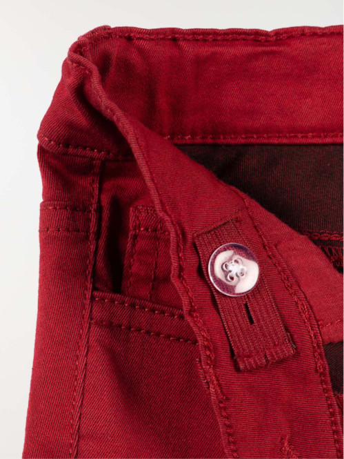 Pantalon skinny bordeaux...