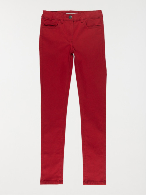 Pantalon skinny bordeaux...