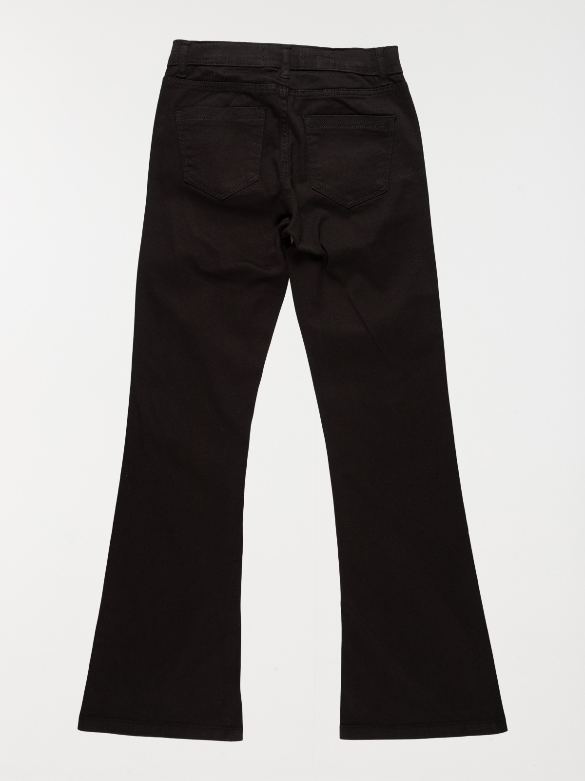 Pantalon uni noir fille (10-16A) Pantalon uni noir fille (10-16A)