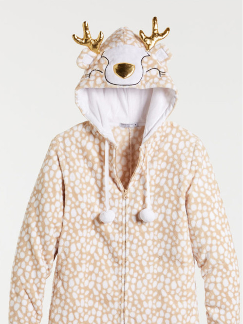 Combinaison polaire renne femme Combinaison polaire renne femme