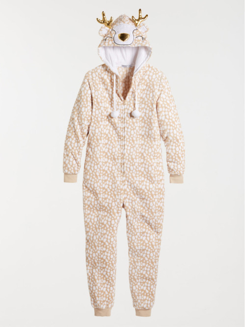 Combinaison polaire renne femme Combinaison polaire renne femme