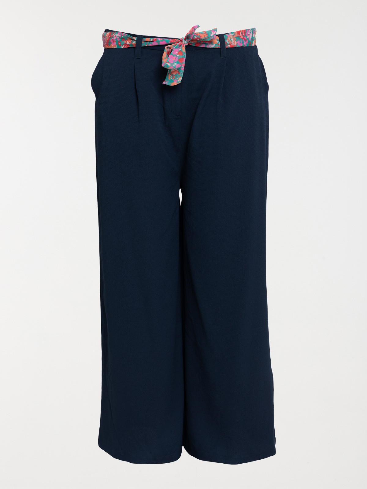 Pantalon marine grande taille femme