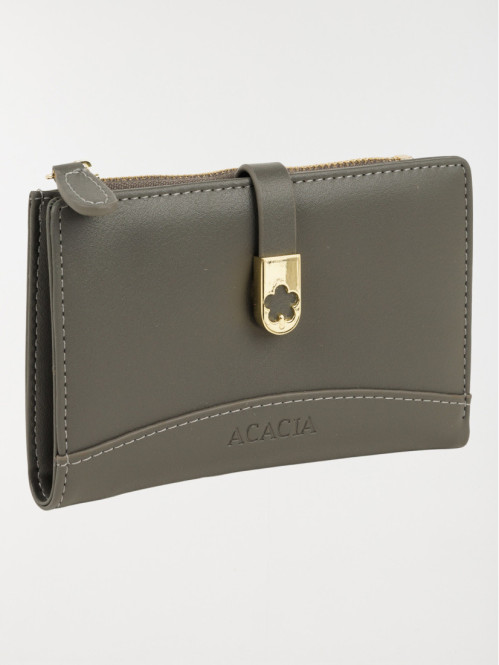 Portefeuille uni fleur...