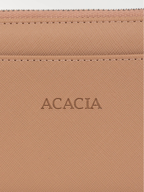 Portefeuille uni zipée femme