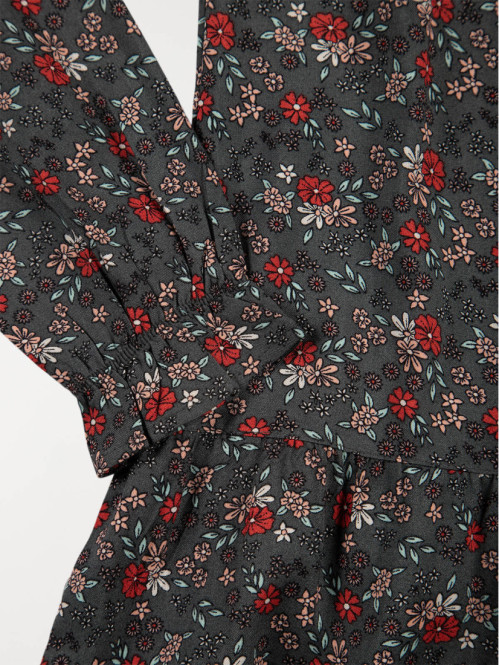 Robe imprimée fleurie fille...