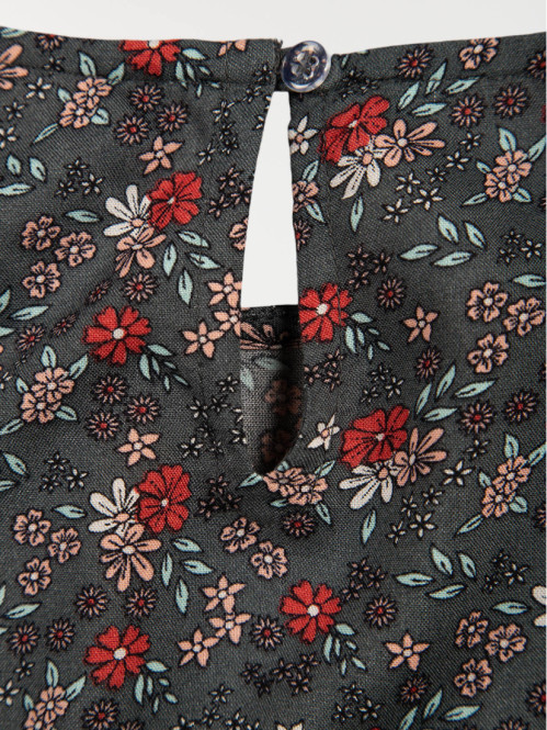 Robe imprimée fleurie fille...