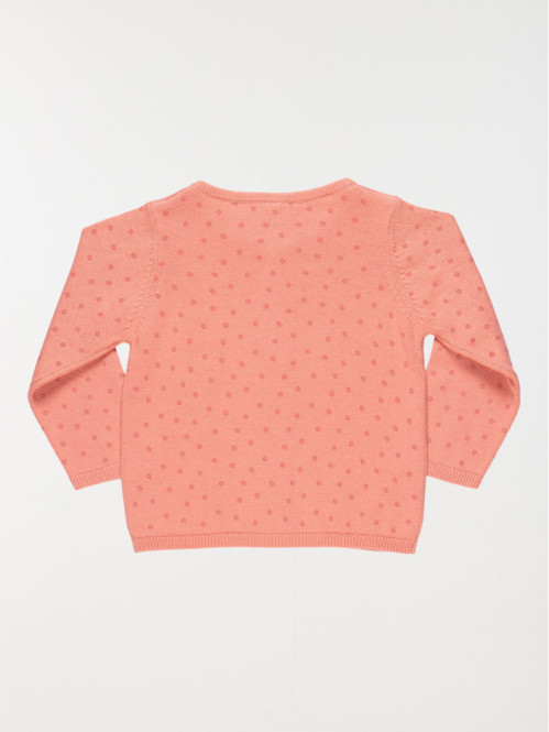 Gilet motifs fleuris fille...