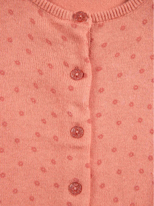 Gilet motifs fleuris fille...