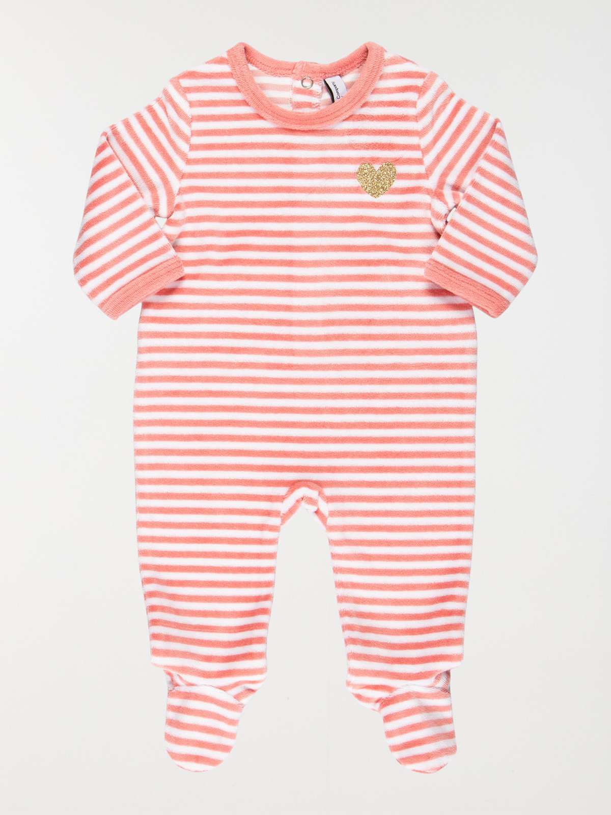 Dors bien coeur pailleté fille (3-24M)