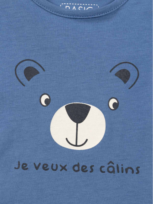 T-shirt ourson câlin garçon...