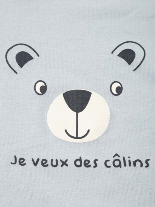 T-shirt garçon ourson câlin...