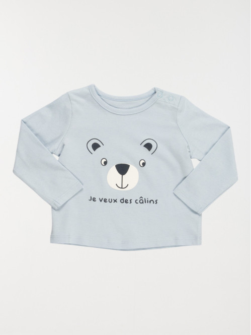 T-shirt garçon ourson câlin...