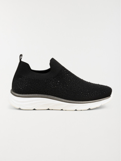 Baskets chaussettes strass femme (36-41)
