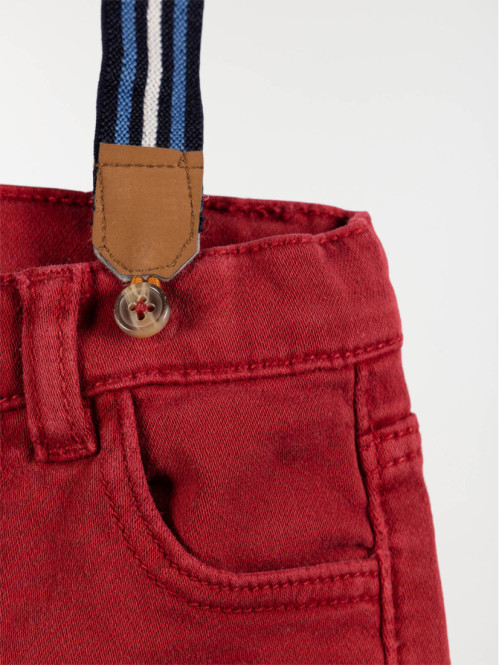 Pantalon slim bretelle...